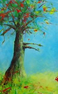 "No tree like this tree" - Acryl - 110x70 - € 695,-      