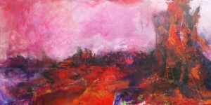 Zonder titel - Acryl - 60 x 120 - € 550,-            